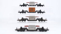 Märklin H0 Konvolut Tiefladewagen mit...