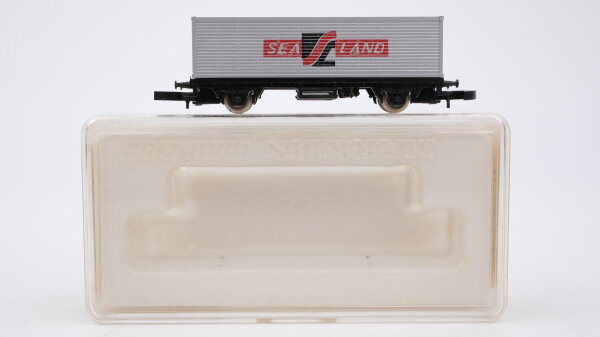 Märklin Z 8616 Behälter-Tragwagen mit Container "SeaLand" DB