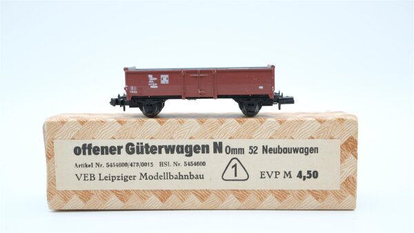 VEB N 5454600/478/0015 offener Güterwagen Omm 52 Neubauwagen