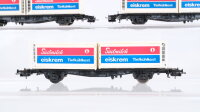 Röwa H0 Konvolut Containertragwagen "Südmilch eiskrem" DB