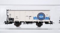 Märklin H0 Konvolut gedeckte Güterwagen "Landsfron Pils Bad.Staatsbrauerei Rothaus Schlösser Alt" Containertragwagen "Hapag Lloyd" DR u.a.