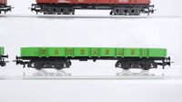 Märklin H0 Konvolut Niederbordwagen teilbeladen "Zirkus Sarrasani" DB u.a.