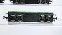 Märklin H0 Konvolut Niederbordwagen teilbeladen "Zirkus Sarrasani" DB u.a.
