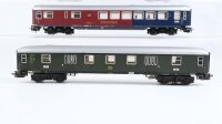 Märklin H0 Konvolut Schnellzugwagen 1./2. Kl. mit einem Speiseabteil Gepäckwagen DB