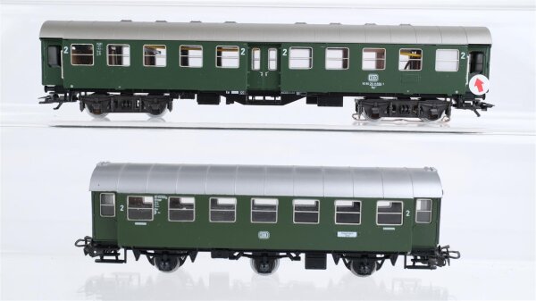 Märklin H0 Konvolut Umbauwagen Mitteleinstiegswagen 2. Kl. DB (Fenster fehlen)