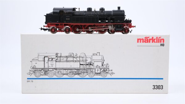 Märklin H0 3303 Dampflok BR 78 031 DR Wechselstrom Digital (Licht defekt)