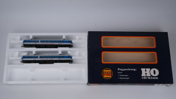 Piko H0 0732 Triebwagenzug VT 137 BW 137 blau silber DR Sondermodell