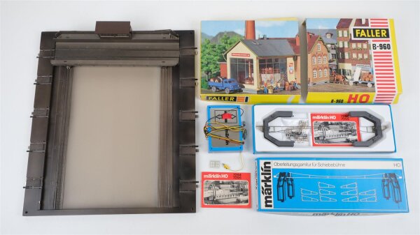 Märklin H0 7294 Schiebbühne mit Oberleitungsganitur,Schalter,Bedienungsanleitung EVP