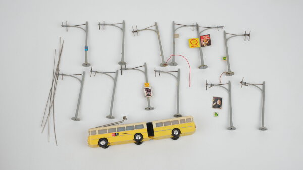 Brawa H0 Trolley Bus mit Zubehör unvollständig