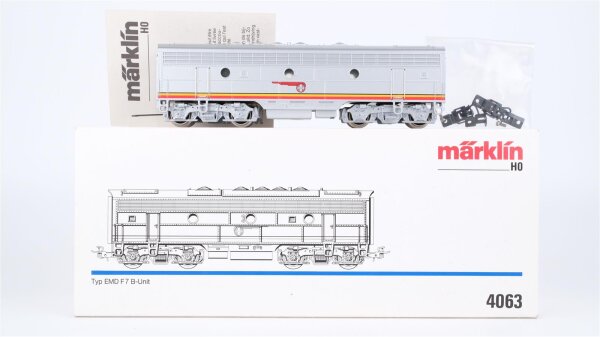 Märklin H0 4063 Diesellok BR Typ F 7 B-Unit Santa Fe (ohne Antrieb)