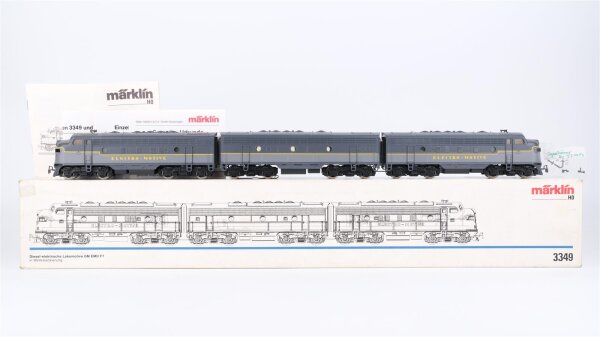 Märklin H0 3349 Diesel-elektrische Lokomotive "Electro-Motive" BR Typ GM EMD F 7 USA Wechselstrom