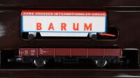 Märklin Z 8664 Niederbordwagen-Set Zirkuswagen "Barum" DB