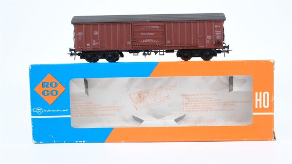 Roco H0 4358S Schwenkdachwagen (Braun) DB