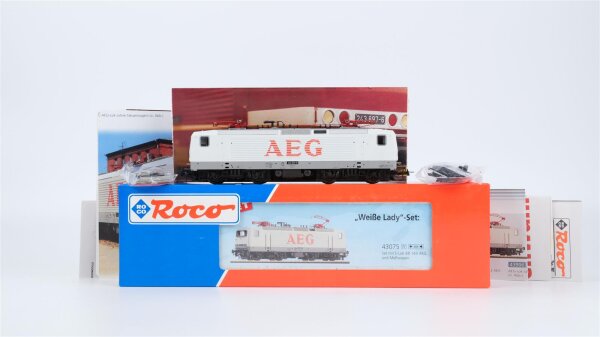 Roco H0 43996 E-Lok BR 143 001-6 "Weisse Lady" Wechselstrom
