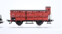 Fleischmann H0 Konvolut Selbstentladewagen Tiertransportwagen DB
