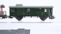 Märklin H0 Konvolut Donnerbückse 3. Kl. 327/2 Gepäckwagen 328 (Kupplung fehlt, Abbruch)
