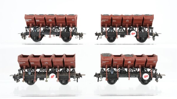 Trix H0 Konvolut Muldenkippwagen teilbeladen DB (Abbrüche)