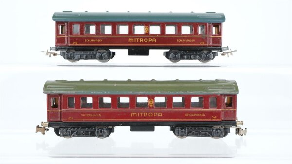 Märklin H0 Konvolut Speisewagen 342 Schlafwagen 343 Mitropa