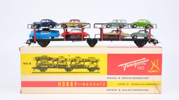 Fleischmann H0 1472B Autotransportwagen mit PKW DB