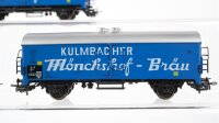 Märklin H0 Konvolut Kühlwagen "Kulmbacher Mönchshof-Bräu" DB