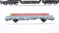 Märklin H0 Konvolut Tiefladewagen mit Trafo "AEG" Niederbordwagen teilbeladen DB u.a. (Abbrüche)
