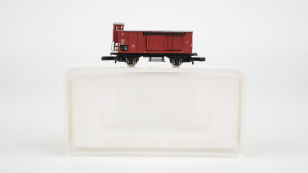 Märklin Z 8639 Flachdachwagen mit Bremserhaus und Schiebetüren G10 DB