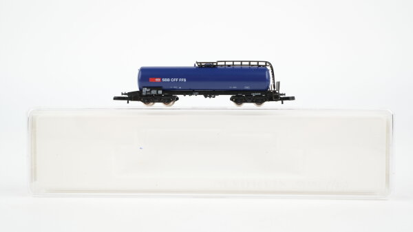 Märklin Z 8220 Kesselwagen (blau) Uacs der SBB