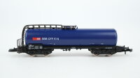 Märklin Z 8220 Kesselwagen (blau) Uacs der SBB