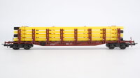 Trix H0 23961 Rungenwagen mit Röhrenladung DB