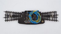 Märklin Z 8560 mini-club Elektrische doppelte Kreuzungsweiche (in OVP braun-orange)