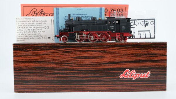 Liliput H0 7503 Dampflok BR 75 1021 DB Gleichstrom