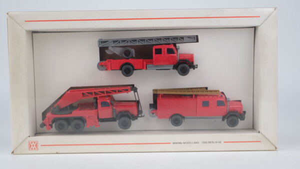 Wiking H0 2600 Feuerwehr-Packung - Veteranen