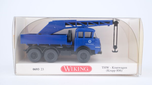Wiking H0 069323 Krupp 806 THW Kranwagen