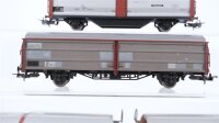Märklin H0 Konvolut Seitenwandschiebewagen, Klappdeckelwagen DB (Abbrüche)