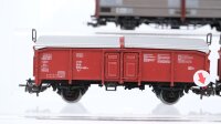 Märklin H0 Konvolut Seitenwandschiebewagen, Klappdeckelwagen DB (Abbrüche)