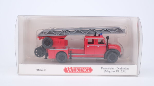 Wiking H0 086234 Magirus DL 25h Feuerwehr-Drehleiter