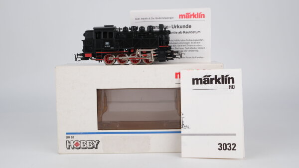 Märklin H0 3032 Tenderlokomotive BR 81 der DB Wechselstrom Analog