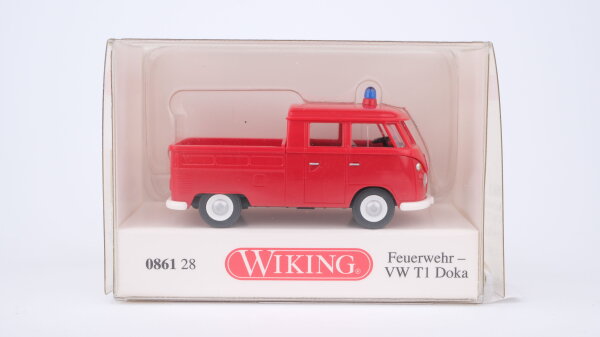 Wiking H0 086128 VW T1 Doppelkabine Feuerwehr