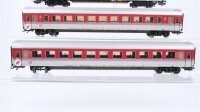 Märklin H0 Konvolut Grossraumwagen 1.Kl., 2.Kl. Restaurant rot/weiß DB (Abbrüche)