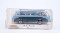 Brekina H0 56006 Setra Typ S6 Panorama-Reisebus blau