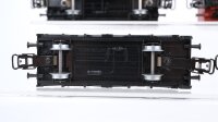 Märklin H0 Konvolut 4 Säurefasswagen, Containertragewagen "Würth", Viehtransportwagen