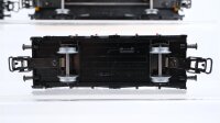 Märklin H0 Konvolut 4 Säurefasswagen, Containertragewagen "Würth", Viehtransportwagen