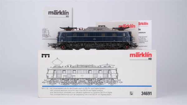 Märklin H0 34691 Elektrische Lokomotive BR E 19 der DB Wechselstrom Delta Digital
