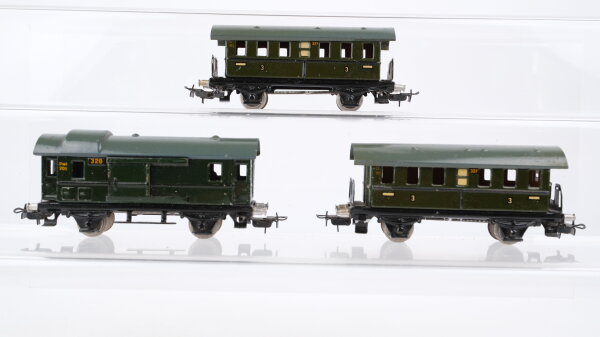 Märklin H0 Konvolut Donnerbüchsen 3. Kl. 327 Gepäckwagen 328