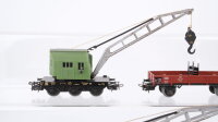 Märklin H0 Konvolut Kranwagen mit Kranschutzwagen DB