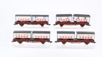 Roco H0 Konvolut Niederbordwagen beladen mit Zirkuswagen "Krone"