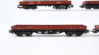 Märklin H0 Konvolut Niederbordwagen teilbeladen mit Containern "Hapag Lloyd" DB