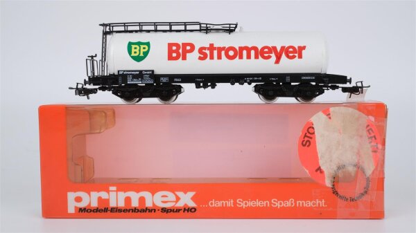 Primex H0 4588 Mineralöl-Kesselwagen BP STROMEYER  Kesselwagen der DB