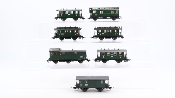 Fleischmann H0 Konvolut Donnerbüchsen 2./3. Kl. Postwagen Gepäckwagen DR