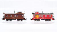 Märklin/unbekannt H0 Konvolut 2 Caboose "Santa Fe, A.T. & S.F."